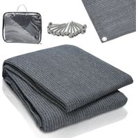 TolleTour Tapis de tente 250x550 cm HDPE PEHD Doux pour Pieds Nus