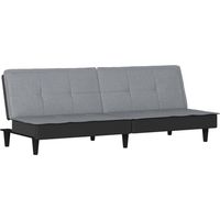 Canapé Sofa-lit à gris clair tissu