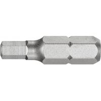 Embout 1/4 DIN3126 C6.3 Hex 2.5x 25mm FORUM extra-rigide