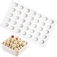 PCS Silicone Sphere Mold with 35 Cavities, Ø 2cm, Sphere Chocolate Molds, Silicone Mold, Ball Chocolate Mold, Spherical Chocolate Ball Mold, For Ice Cream, Jelly, and Sweets