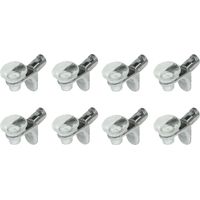 Cyclingcolors – Lot de 8 taquets pour tablette en verre – Amortisseur avec ventouse caoutchouc – Capacité de charge 6.25 kg – Pour meubles et étagères