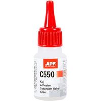 Colle liquide - Super glue - Cyanoacrylate - Forte - Caoutchouc et plastique - APP C550