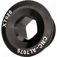 Vis de fixation de manivelle en alliage d'aluminium pour VTT, avec capuchons de protection