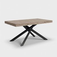 Table extensible design moderne pour 12 personnes Pechino - Gris