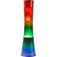 iTotal Rainbow lampada di lava multicolore 40 cm
