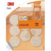 Blister 8 feltri adesivi extra morbidi diametro 25 mm beige sp84a21 scotch 7100309845