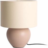 Leitmotiv Alma Cone lámpara de mesa marrón arena elegante