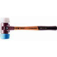 Mazza HALDER SIMPLEX TPE morbido/superplastico con corpo in ferro malleabile e manico in legno di alta qualità - D=50 mm - 3017.051