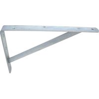 Afbat – Console murale en acier zingué blanc – Longueur 500mm – Supporte lourdes charges – Pour étagères jusqu'à 330mm de hauteur