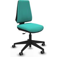 Elche CP similpiel turquesa base piramidal ruedas engomadas 65mm