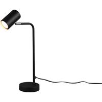 Lampe de bureau Marley noire métal 1xGU10 Trio 45cm