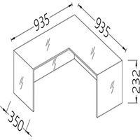 Option: présentoir angulaire 90° - Diamond
