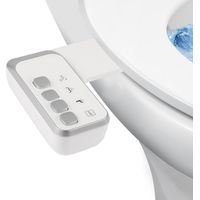 Bidet-Aufsatz für Toilette, nicht elektrisches hygienisches Bidet mit Doppeldüse, selbstreinigend und einstellbarem Wasserdruck für die Vorder- und Hinterwäsche (verbesserter PE-Schlauch)