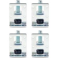 Set of 4 Adjustable Furniture Legs, Leveling Legs for Tables and Chairs Threaded Feet with Fixings Adjustable Leveling Feet for Furniture, Tables, Cabinets, Workbenches- Crezuo