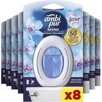 SET 8 AMBI PUR BAGNO PROFUMATORE PER AMBIENTI FRAGRANZA LENOR RISVEGLIO PRIMAVERILE TECNOLOGIA ELIMINA ODORI FINO A 50 GIORNI