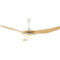 Ventilateur Techo DC 20.5W 132cm 3 Niveaux Réversible LED Télécommande
