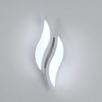 COMELY Applique LED in Moderna acrilico bianco 12W (luce bianca)