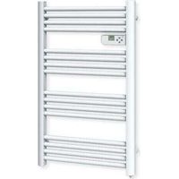 Carrera – Sèche-serviettes 500W Blanc – Thermostat LCD – Sans fluide – Certifications CE+NF