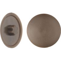 Abdeckkappen Ø 13,5 mm für TX 25 Schrauben dunkelbraun - 50 Stk. Abdeckkappen