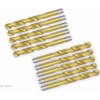 DAYTOOLS Foret hélicoïdal HSS, revêtement titane, Ø 0,70 mm, 10 pièces