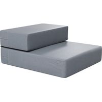 Escalier pour animaux, tapis pour animaux, 2 marches, pliable, escalier pour chiens, tapis d'escalier pour chats et chiens, gris, L45 x l39 x H20 cm