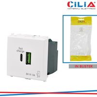 CARICATORE USB + TYPE C VMR PLN BIANCO CILIA