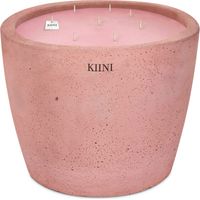 KIINI Betonkerze Sojawachs Modernes Design L Rosa