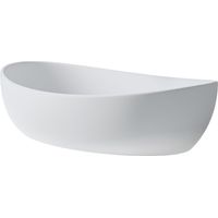 BERNSTEIN - Lavabo a colonna PB2004 in fusione minerale (acrilico puro) - 55x35x14,5cm - in bianco opaco o bianco opaco lucido Bianco opaco
