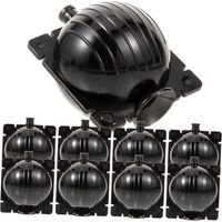 Schwarze Pflanzen, 10 Stück, Luftpflanzen, stratifiziert, Hochzeitsempfang, Kugeln, Kunststoff-Zuchtbox, Genitalorgane, schwarze Pflanzen, Wurzelsystem, Vermehrung, Hochzeitswachstumskugeln, Wurzel