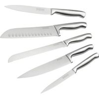 Ensemble de 5 couteaux de cuisine professionnels en inox de 24 à 33,5 cm Nirosta Star