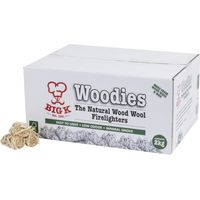Allume-feu en laine de bois naturel Woodies 2Kg - 330 x 230 x 150 mm - BIG K