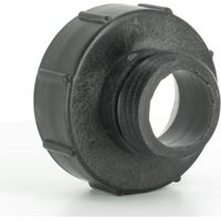 Multicuves – Adaptateur femelle S100X8 – Mâle S60X6 – Pour cuves 1000L – Polypropylène – Fixation directe sur vanne
