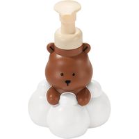 RHG Distributeur de savon en forme d'ours, flacon pompe rechargeable en forme d'ours