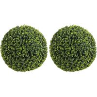 Lot de 2 Boules d'Eucalyptus Artificielles Ø52 cm Plantes Décoratives Extérieur Intérieur Vert - PANGIVO