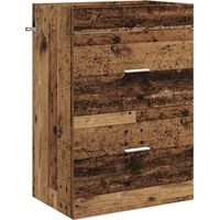 vidaXL Meuble sous lavabo de salle de bain Bois ancien
