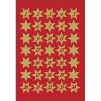Herma Stickers de Navidad dorados estrellas 16 mm 3 planchas