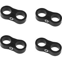 Collier de serrage pour tuyau séparateur, colliers de fixation pour conduite de carburant, adaptateur de connecteur de tuyau en aluminium pour conduite de carburant 3/8", conduite d'huile AN6-AN10, AN
