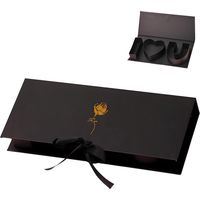 Boîte d'emballage cadeau en forme de lettre, boîte-Noir