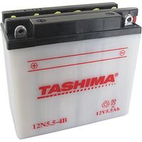 Batterie plomb Tashima 12V, 5,5Ah. L: 135, B: 60, H: 130 mm, + links. (Geliefert mit getrenntem Säure). - Batterie zum Einfüllen mit Säure
