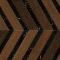 Carrelage effet Parquet Bois Chêne Cuir Chevron Pointe de Hongrie 29,4x28,7x0,95 cm Mat Lorenta - Sol et mur intérieur (vendu par carton de 0,506 m²) - RO'MA CARRELAGE