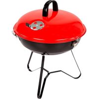 Aktive Kohlegrill Rund Rot und Schwarz 36 cm