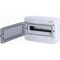 Coffret électrique étanche 18 modules IP65 + borniers de terre / Neutre et 18 entrées câble