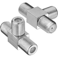 ALLIANDISRépartiteur à trois voies de type F, adaptateur coaxial de type T, avec connecteur femelle de type F vers femelle de type 2, adapté aux antennes TV, aux magnétoscopes, à la télévision par câb