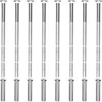 Carbon steel nickel-plated lock slop screw nuts M3 countersunk rice word M4 slop screw door lock accessories