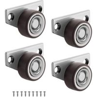 BUNTHAUS Roulettes Roulette Meubles, Roulettes pour Meubles, Pivotante Roulettes Meubles, 4 Pièces Universelles Roulettes Fixes pour Meubles Amovibles Roulettes Pivotantes, Petites Rotatives