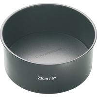masterclassMaster Class Teglia rotonda per torte con base libera, acciaio, nero, 23 cm