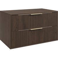 Badplaats Meuble sous-vasque Rimini 80 cm - Noyer brun - Meuble