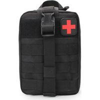 Trousse de premiers secours tactique camouflage, accessoires médicaux, kit d'accessoires camouflage, sac de rangement d'urgence pour les interventions routières en extérieur