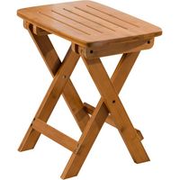 Tabouret pliable portatif, tabouret en bois, tabouret de jardin extérieur en bois