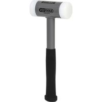 KS Tools - Maillet à embouts plastiques anti rebonds, manche acier, L, 310 mm, Ø 50 mm - 140.5275